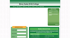 Desktop Screenshot of binoysadanbedcollege.com